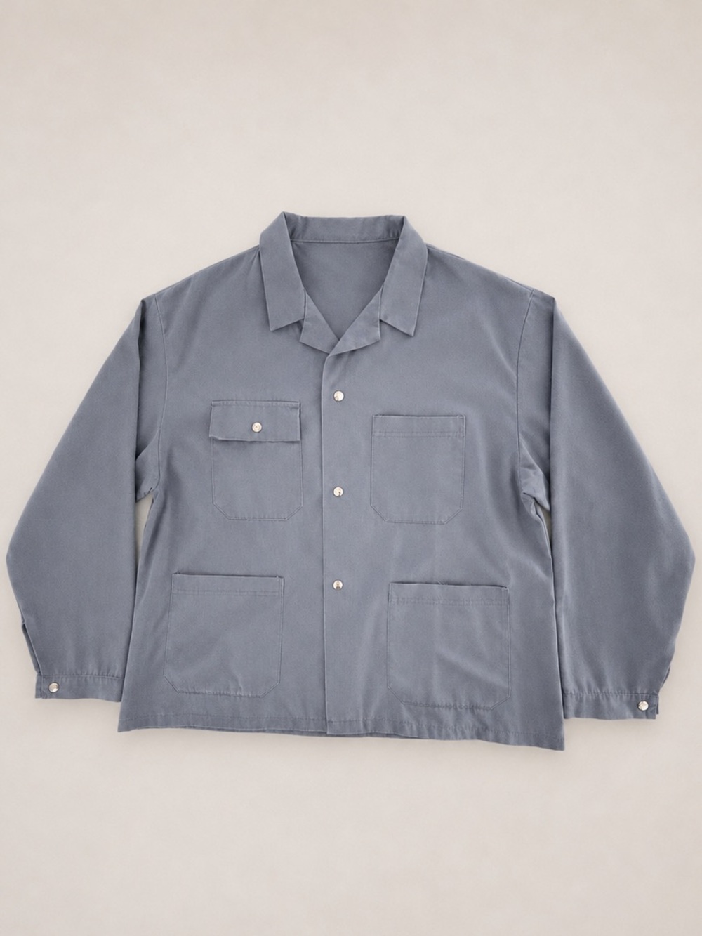 Lightweight Chore Shacket in Slate Grey